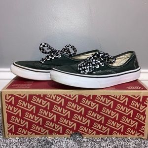Dark Green Vans Shoes